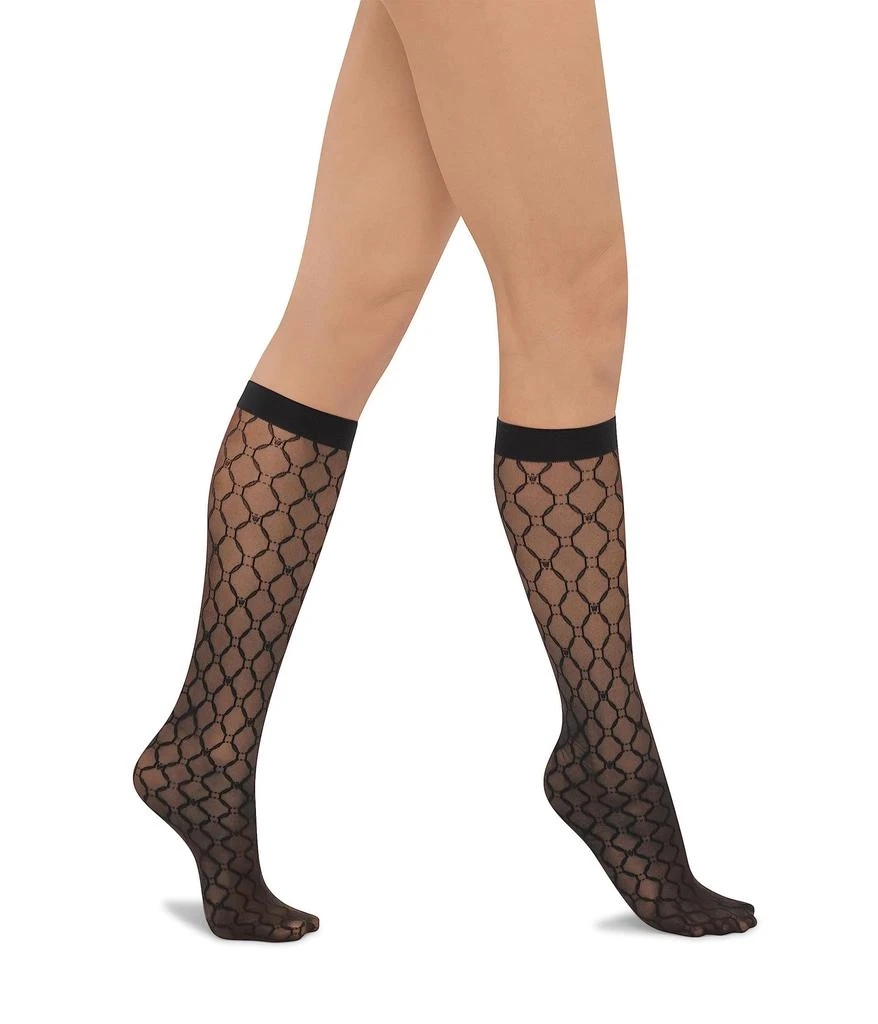 商品Wolford|Monogram Knee Highs,价格¥296,第1张图片