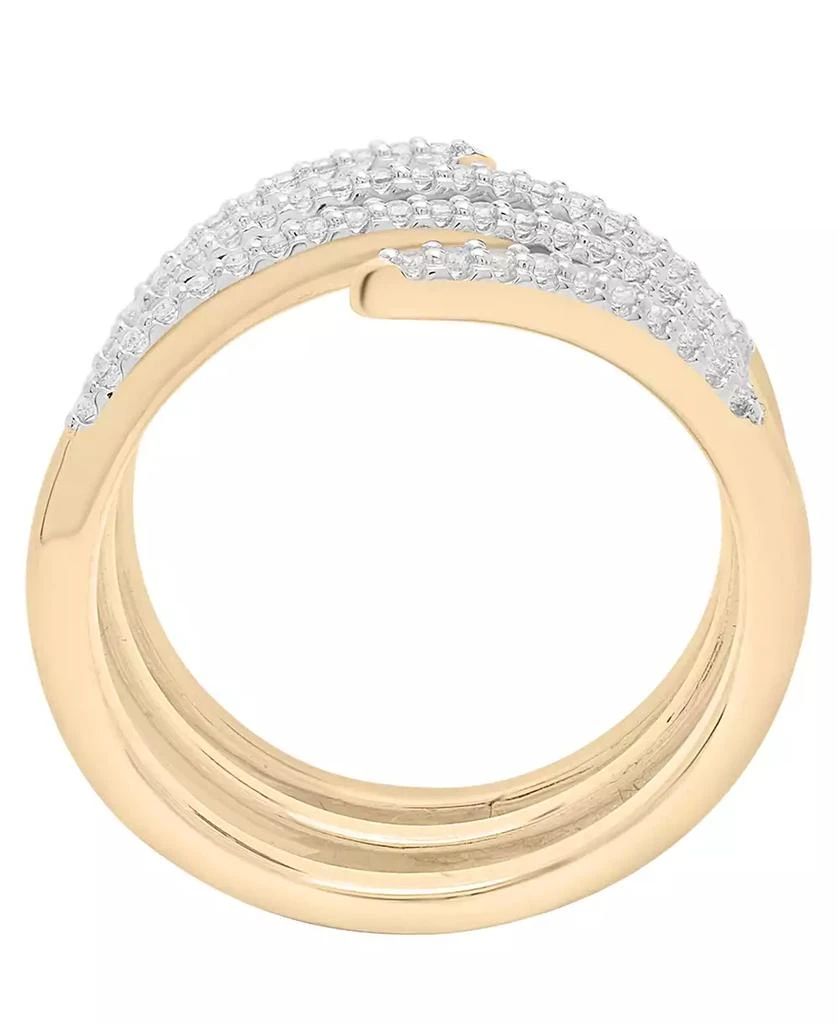 商品Wrapped|Spiral Diamond Ring (1/4 ct. t.w.) in 10K Yellow Gold, Created for Macy's,价格¥22041,第3张图片详细描述