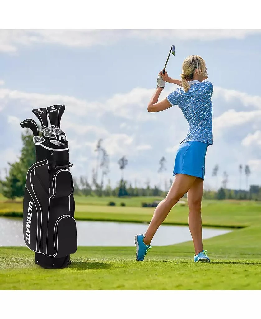 商品Costway|Ladies Womens Complete Golf Clubs Set 10 Pieces Includes Alloy Driver,价格¥1637,第2张图片详细描述