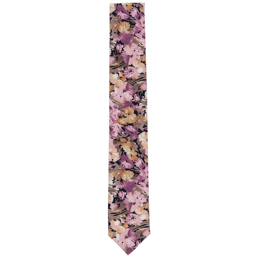 Men's Hey Floral Skinny Tie, Created for Macy's商品第2张图片规格展示