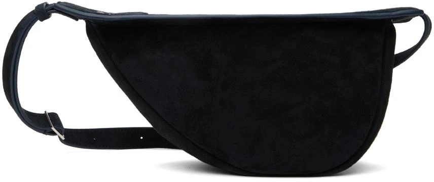 商品The Row|Navy Small Slouchy Banana Bag,价格¥16081,第1张图片