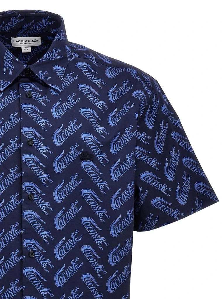 商品Lacoste|Logo Print Shirt Shirt, Blouse Blue,价格¥532,第3张图片详细描述