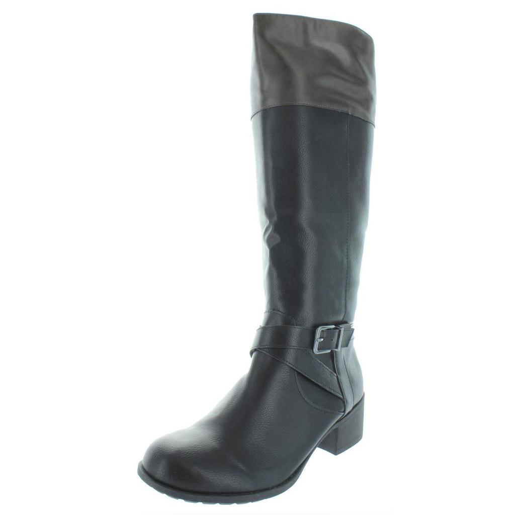 Style & Co. Womens Venesa Faux Leather Knee-High Riding Boots商品第4张图片规格展示
