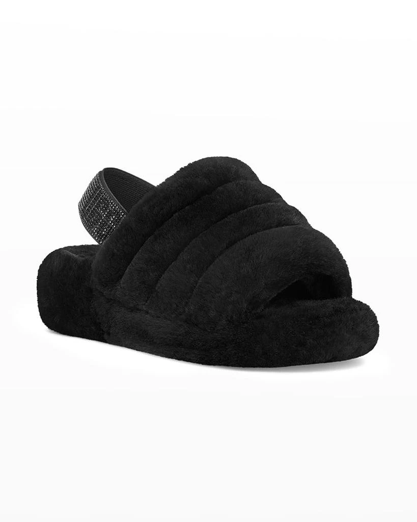 商品UGG|Fluff Yeah Shearling Bling Slingback Slippers,价格¥688,第3张图片详细描述