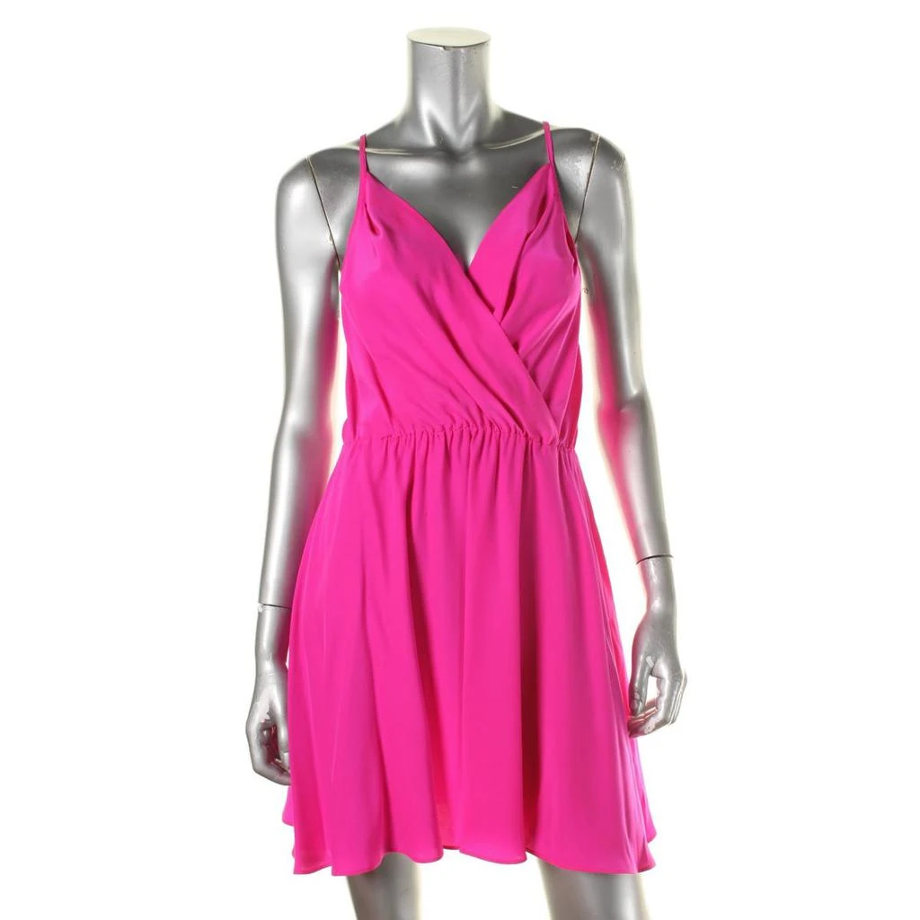 商品Amanda Uprichard|Amanda Uprichard Womens Juniors Chelsea Silk Fit & Flare Party Dress,价格¥132,第2张图片详细描述