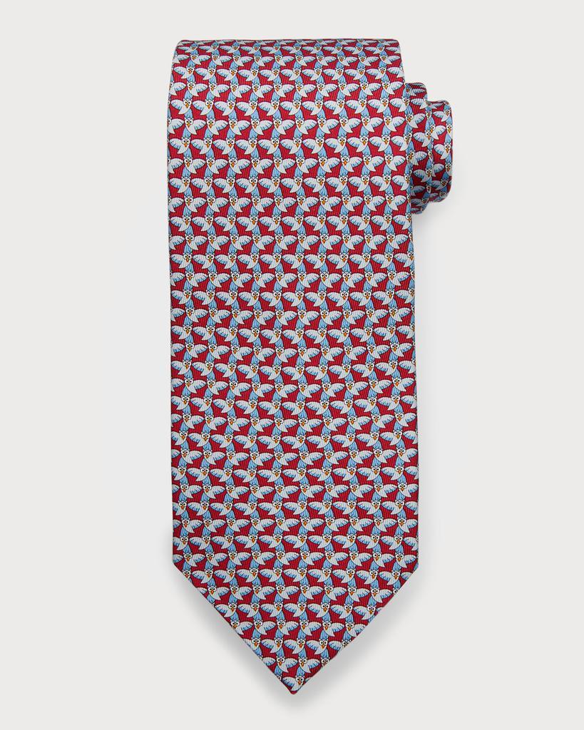 商品Salvatore Ferragamo|Men's 4-Paulo Owl-Print Silk Tie,价格¥1547,第1张图片