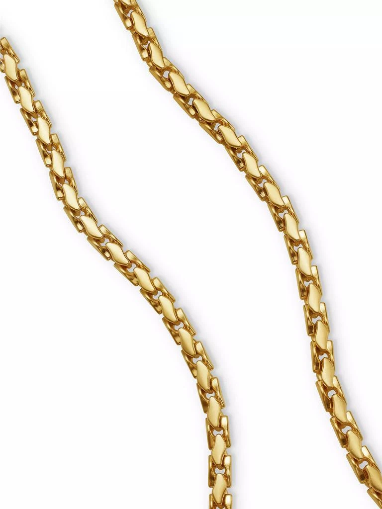 商品David Yurman|Fluted Chain Necklace In 18K Gold, 5mm,价格¥74063,第3张图片详细描述