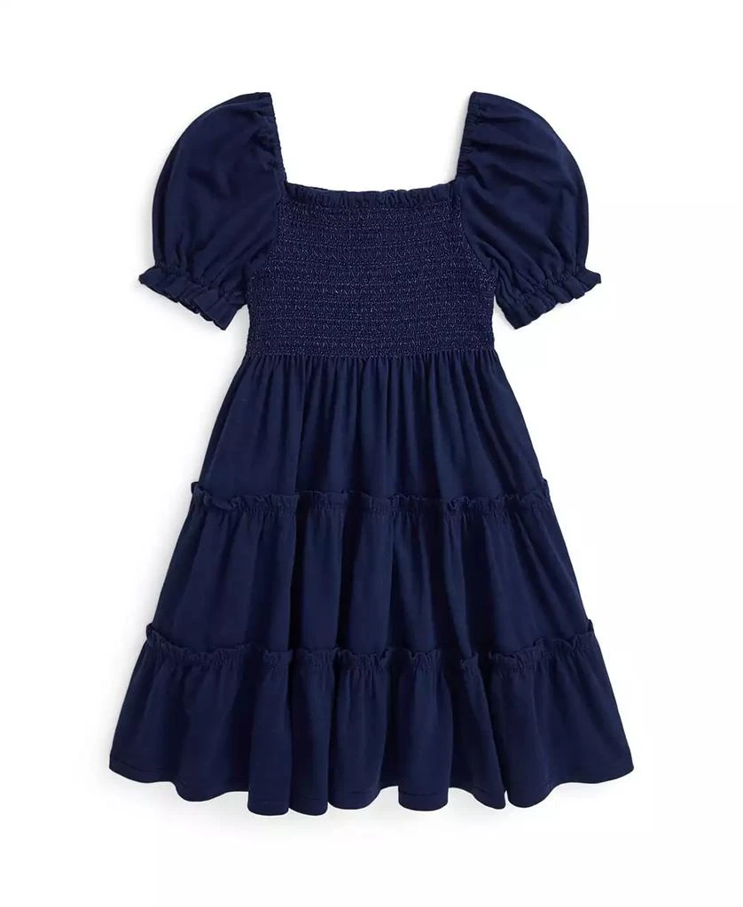 商品Ralph Lauren|Toddler and Little Girls Smocked Cotton Jersey Dress,价格¥219,第2张图片详细描述