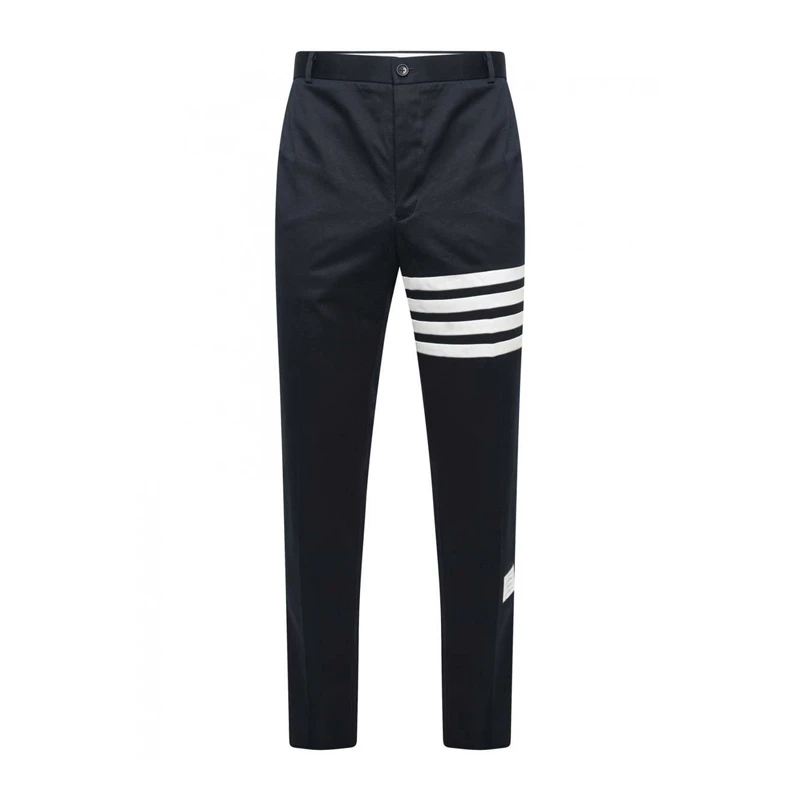商品[国内直发] Thom Browne|THOM BROWNE 黑色男士西裤 MTU245A-03788-415,价格¥3552,第1张图片