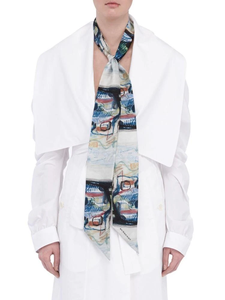 商品Burberry|Heny Moore Printed Silk Skinny Scarf,价格¥971,第1张图片