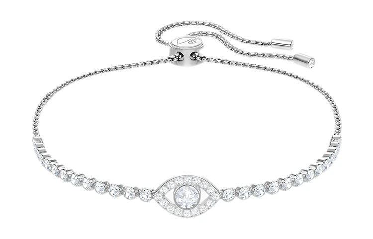 商品[国内直发] Swarovski|施华洛世奇 恶魔之眼手链 女款 镀白金色,价格¥931,第1张图片