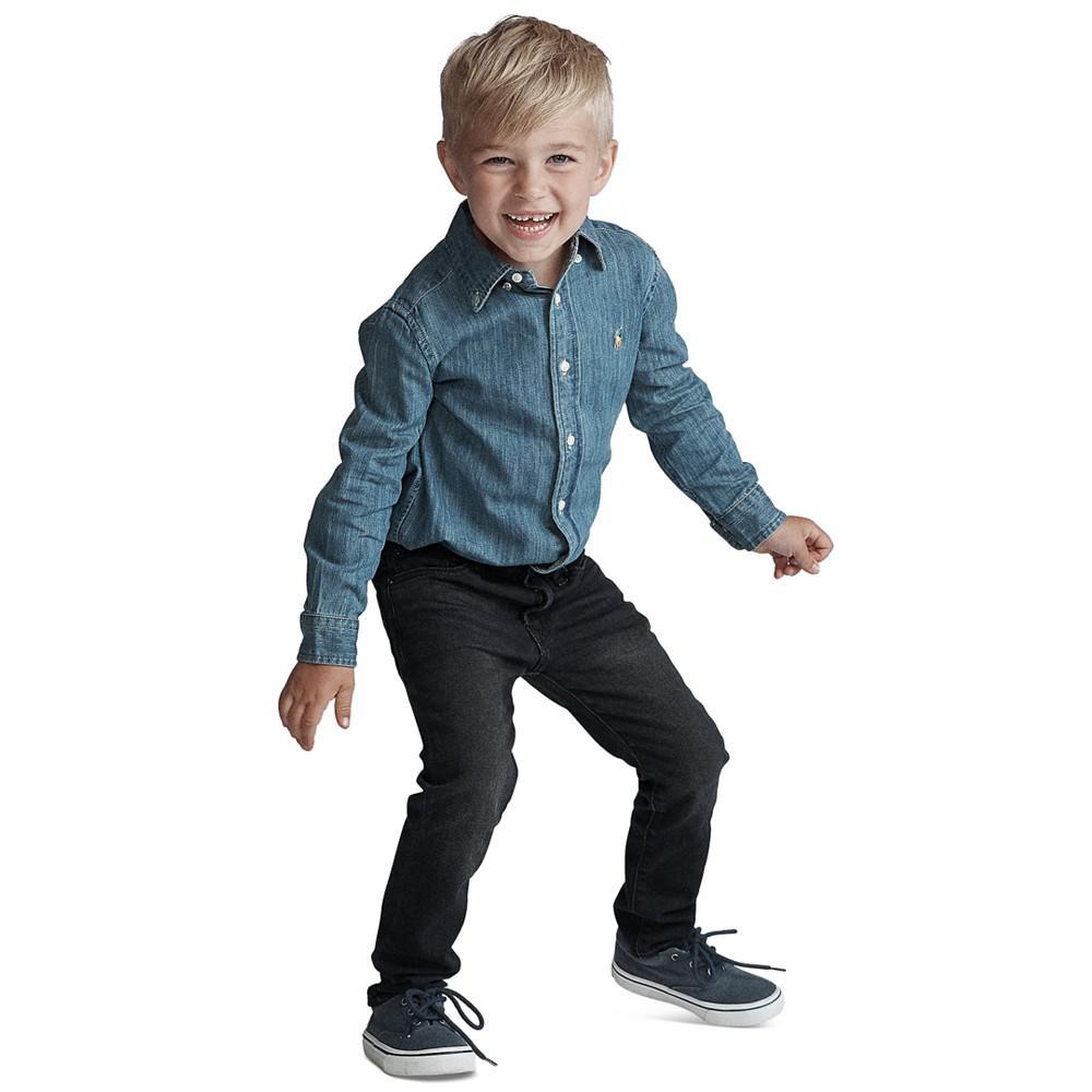 商品Ralph Lauren|Toddler Boys Cotton Chambray Sport Shirt,价格¥274,第6张图片详细描述