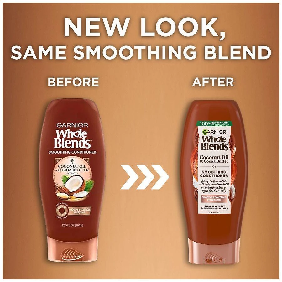 商品Garnier Whole Blends|Smoothing Conditioner Coconut Oil & Cocoa Butter Extract,价格¥34,第3张图片详细描述