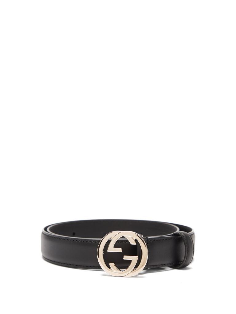 商品Gucci|GG leather belt,价格¥2615,第1张图片