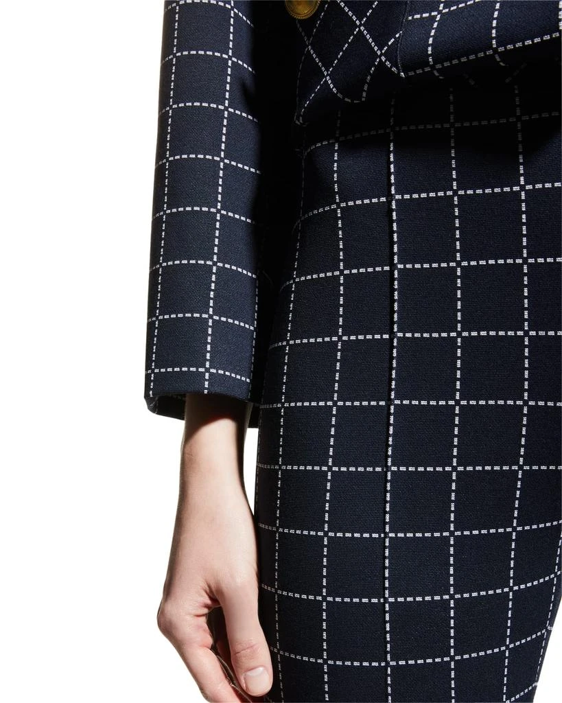 商品ROSETTA GETTY|Houndstooth Plaid Flare Pants,价格¥2477,第5张图片详细描述