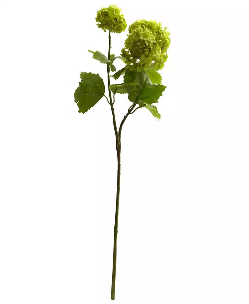商品NEARLY NATURAL|18" Snowball Hydrangea Artificial Flower, Set of 6,价格¥471,第1张图片