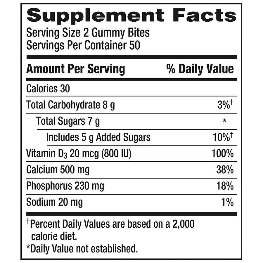 商品Caltrate|Calcium and Vitamin D Supplement Gummy Black Cherry, Strawberry, Orange,价格¥171,第5张图片详细描述