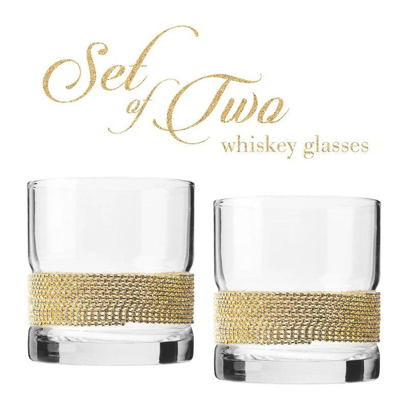 商品Berkware|Set of 2 Elegant Old Fashioned Whiskey Glasses,价格¥250,第2张图片详细描述