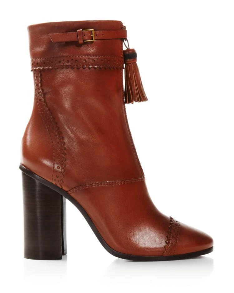 商品Tory Burch|Huxley Tasseled Horseshoe Heel Booties,价格¥2234,第2张图片详细描述