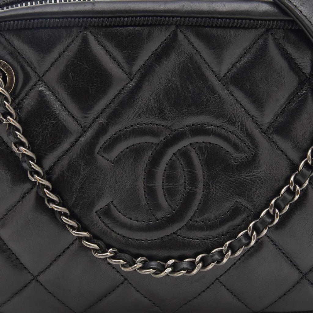 Chanel Black Quilted Leather CC Ballerine Camera Bag商品第5张图片规格展示