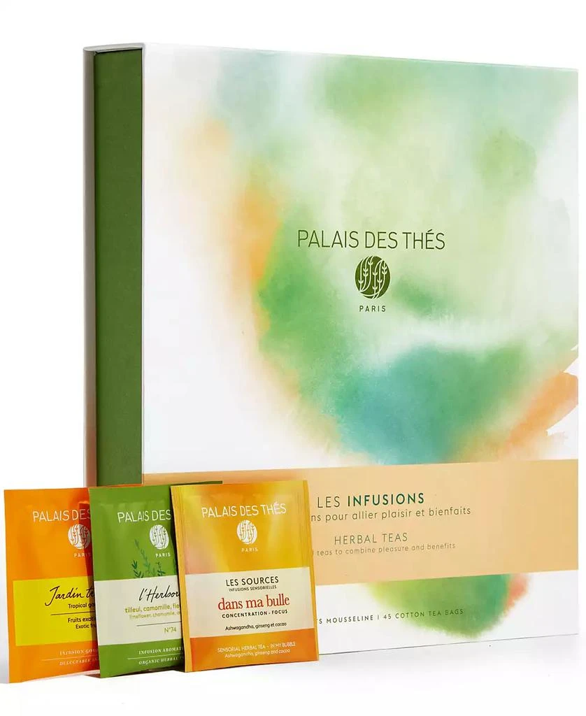 商品Palais des Thés|Herbal Tea Assortment Gift Set, 45 Piece,价格¥404,第2张图片详细描述