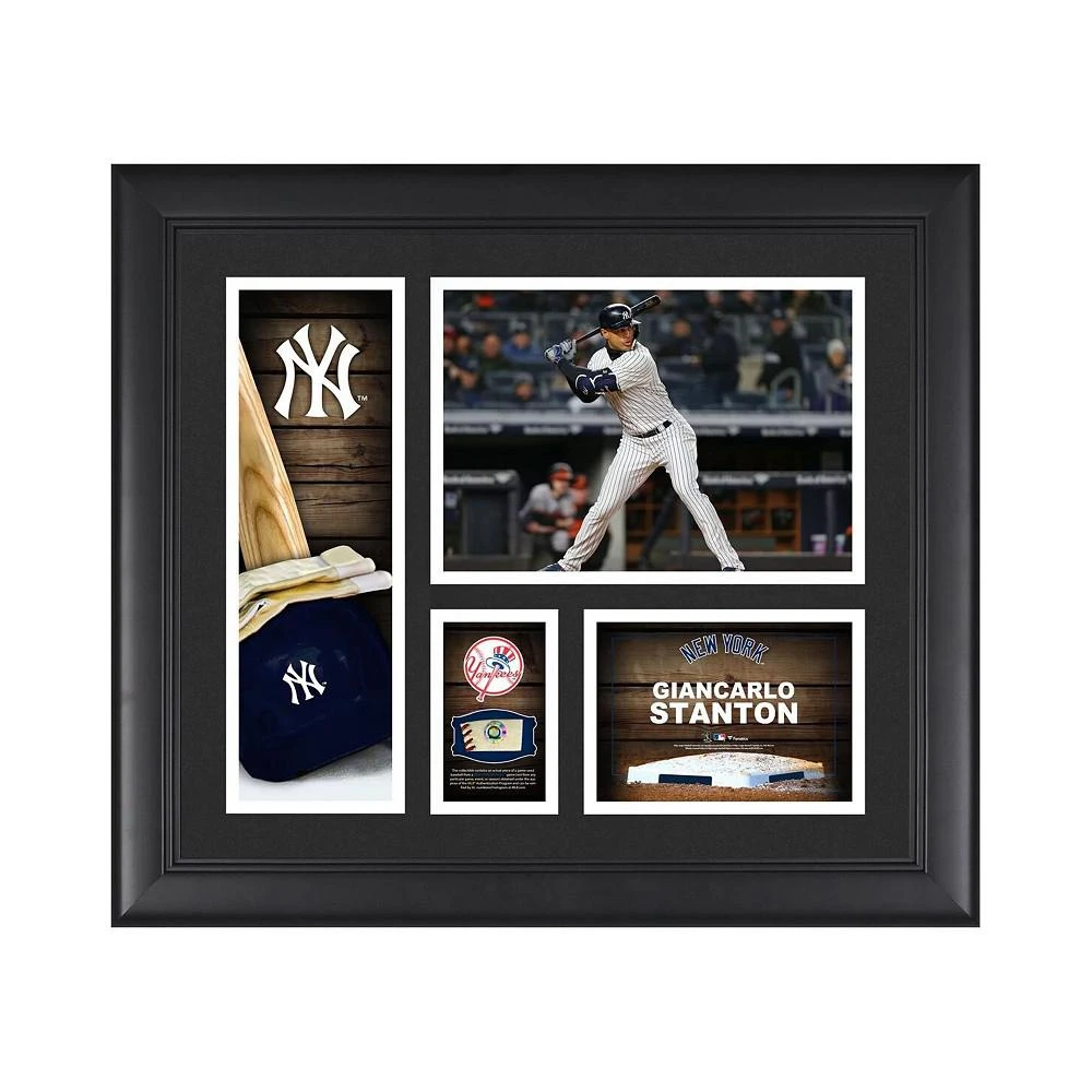 商品Fanatics Authentic|Giancarlo Stanton New York Yankees Framed 15'' x 17'' Player Collage with a Piece of Game-Used Baseball,价格¥597,第1张图片