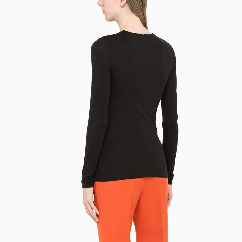 商品Max Mara|Potente black long sleeves t-shirt,价格¥687,第3张图片详细描述