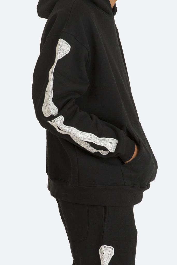 商品MNML|Skeleton Hoodie - Black,价格¥419,第4张图片详细描述