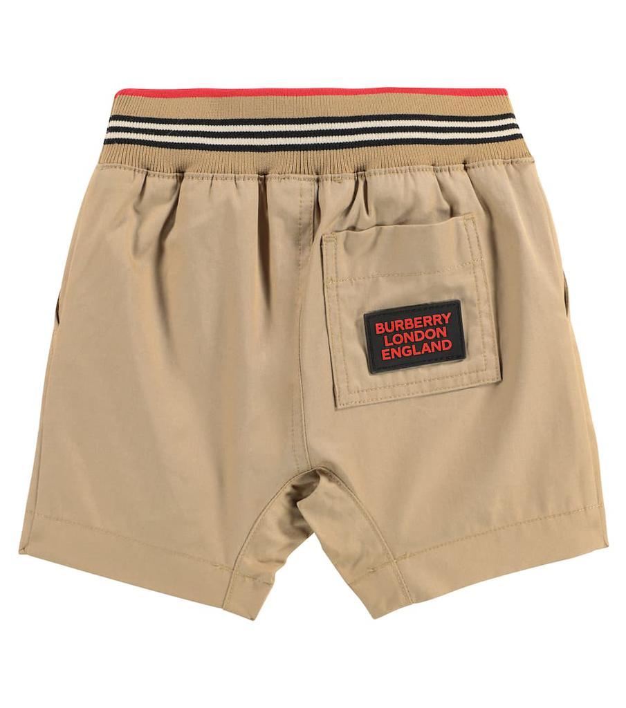 商品Burberry|Baby Icon Stripe棉质斜纹布短裤,价格¥1216,第4张图片详细描述