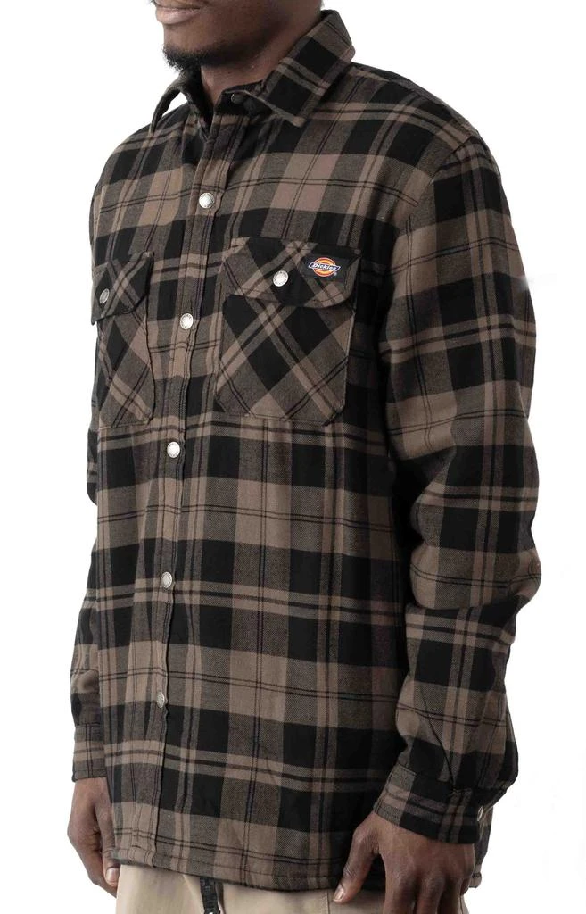 商品DICKIES|(TJ210UP1) Sherpa Lined Flannel Shirt Jacket with Hydroshield - Mushroom Plaid,价格¥153,第2张图片详细描述