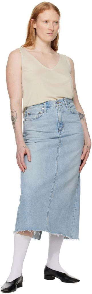 商品AGOLDE|Blue Della Denim Midi Skirt,价格¥884,第4张图片详细描述
