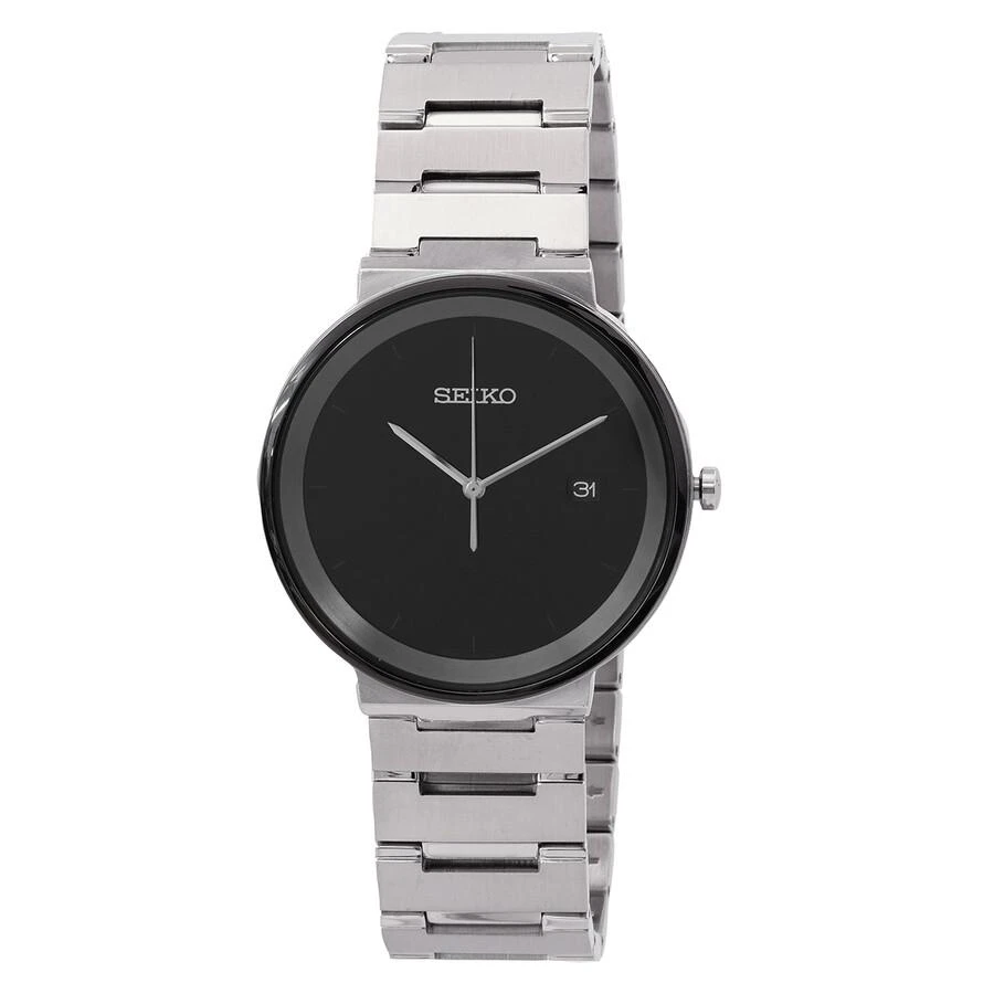 商品Seiko|Essentials Quartz Black Dial Men's Watch SUR485,价格¥914,第1张图片