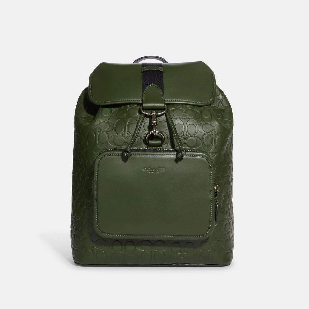 商品Coach|Coach Outlet Sullivan Backpack In Signature Leather,价格¥1833,第1张图片