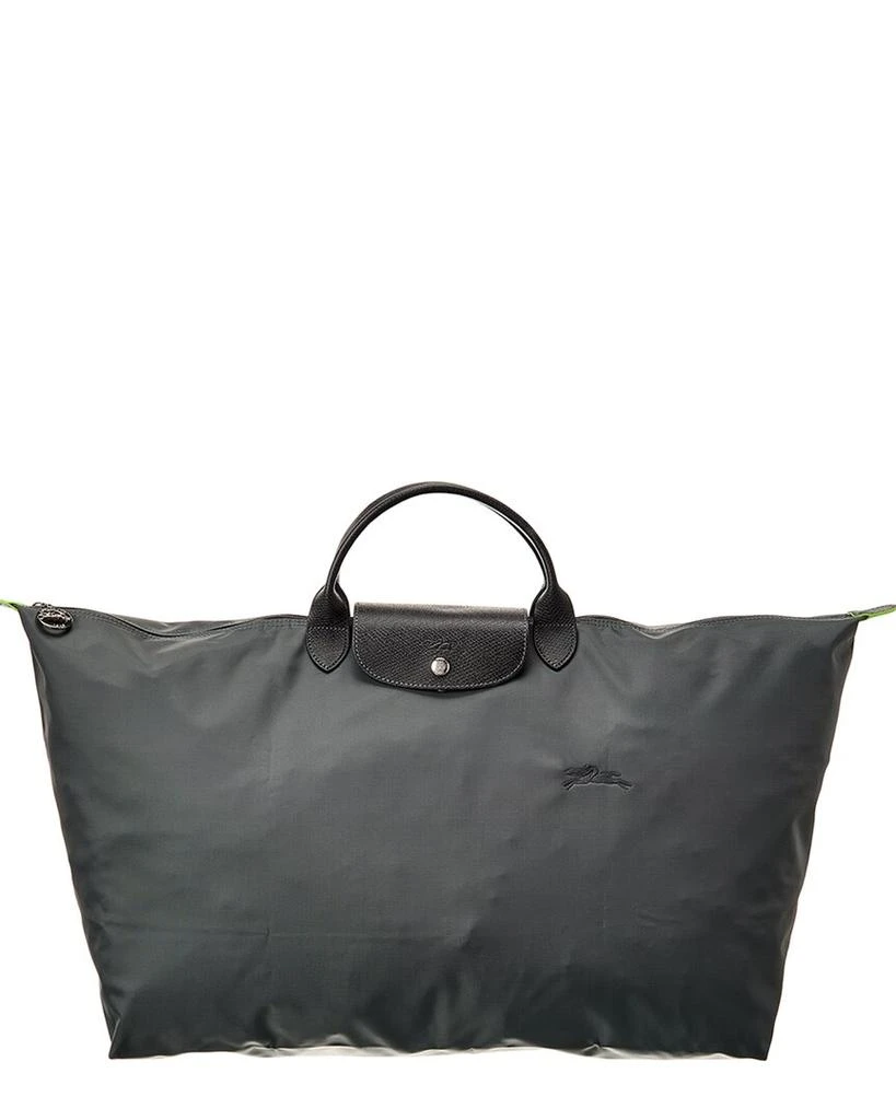商品Longchamp|Longchamp Le Pliage Green Medium Canvas & Leather Travel Bag,价格¥1104,第1张图片