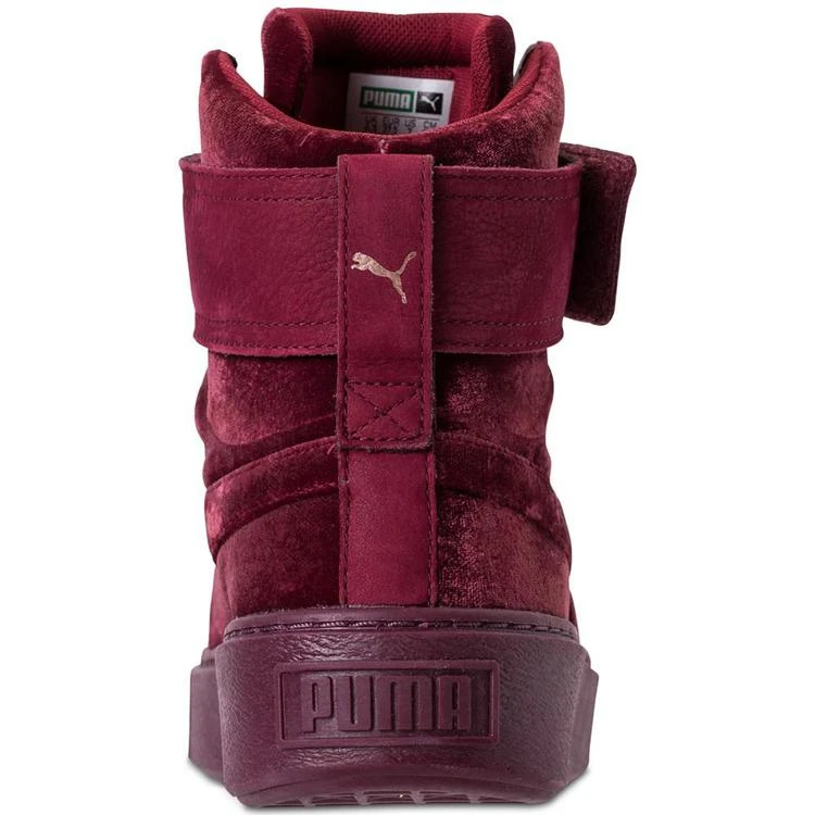 商品Puma|Women's Suede Platform Mid Velour Casual Sneakers from Finish Line,价格¥519,第3张图片详细描述