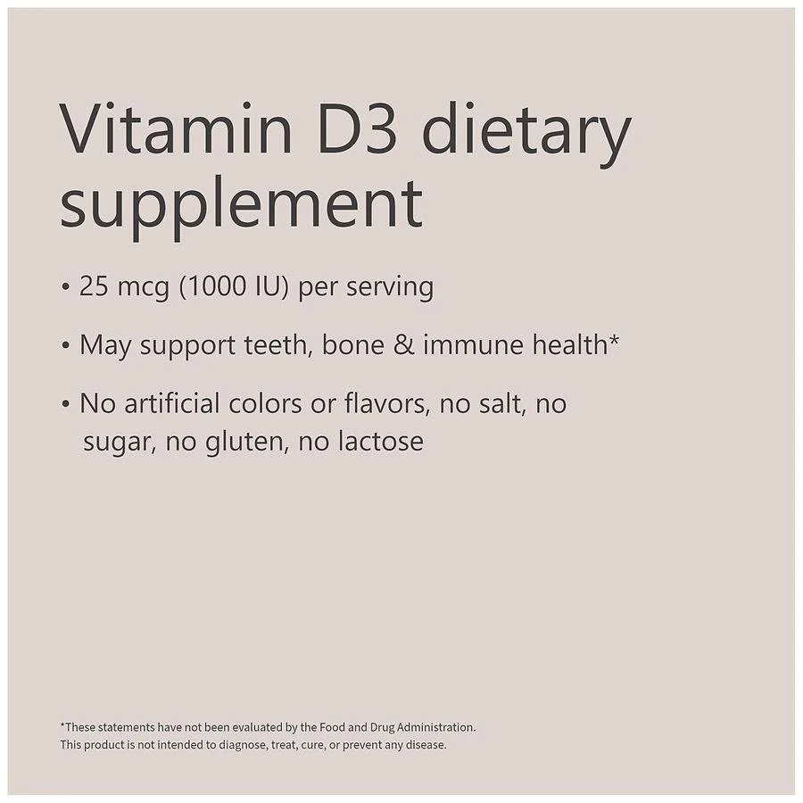 Vitamin D3 25 mcg Softgels 商品