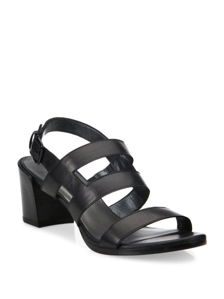 Milanese Strappy Leather Block Heel Slingbacks 商品