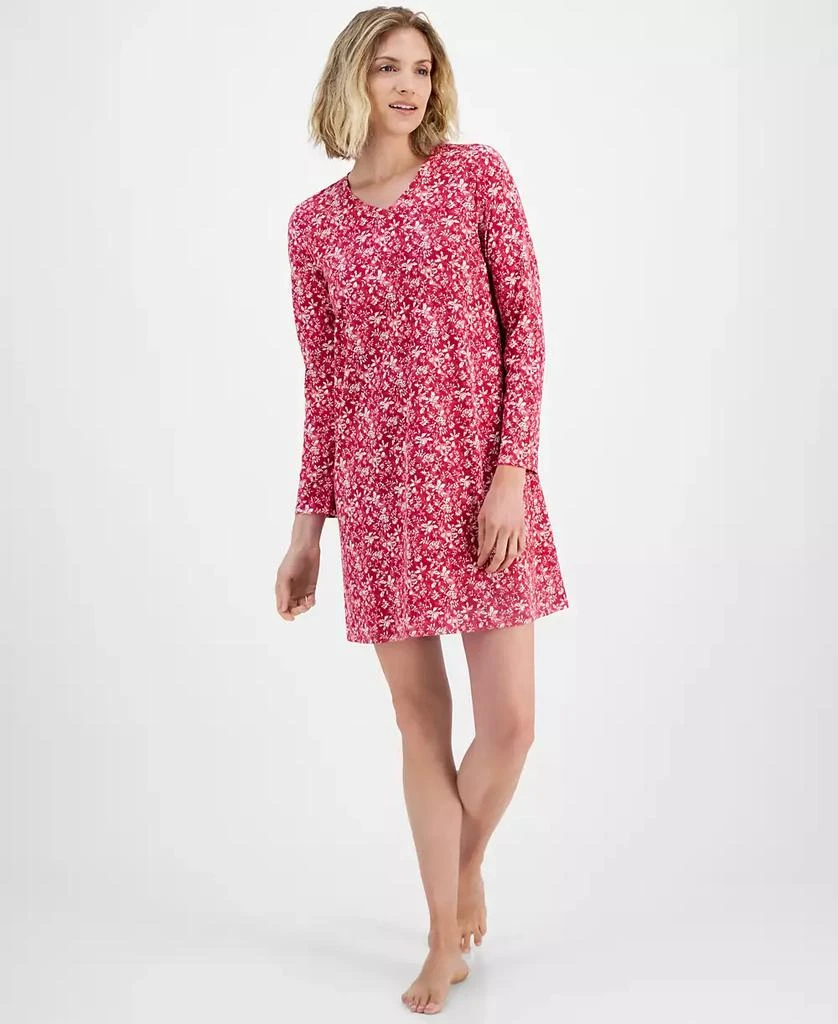 商品Charter Club|Women's Printed Long-Sleeve Sleepshirt, Created for Macy's,价格¥247,第1张图片