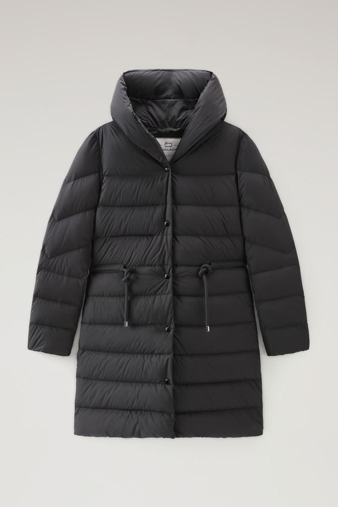 商品Woolrich|Ellis Long Microfiber Down Jacket,价格¥4466,第7张图片详细描述