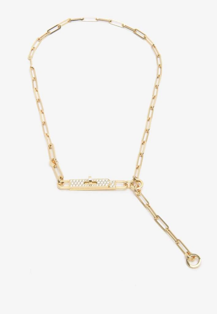 商品Hermes|Kelly Chaine Lariat Necklace in Yellow Gold and Diamonds,价格¥99783,第1张图片