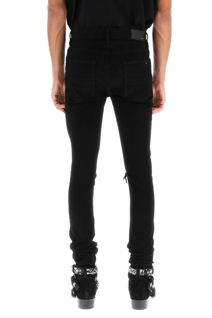 商品AMIRI|Amiri mx1 bandana jeans in black,价格¥6964,第3张图片详细描述