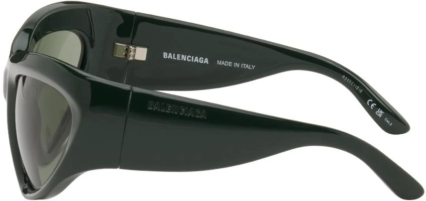 商品Balenciaga|Green Wrap D-Frame Sunglasses,价格¥1619,第3张图片详细描述