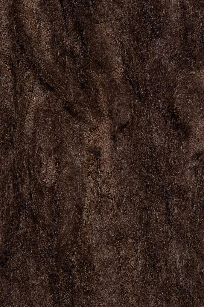 商品Brunello Cucinelli|Fringed mohair-blend, cotton-blend satin and embroidered tulle vest,价格¥8230,第2张图片详细描述