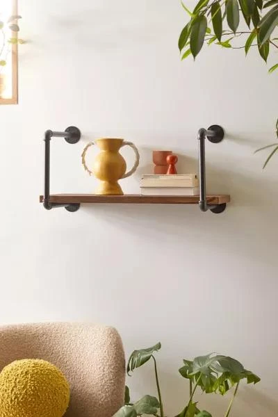 商品Urban Outfitters|Black Industrial Wall Shelf,价格¥749,第1张图片