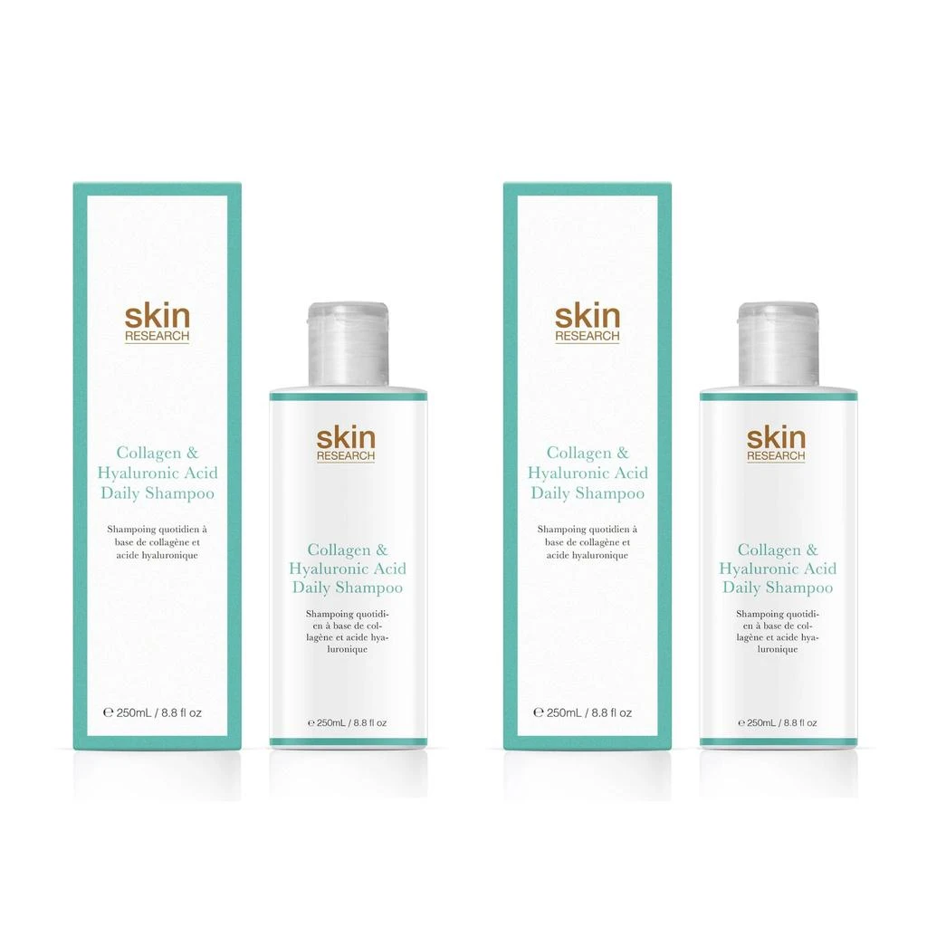 商品Skin Research|Collagen & Hyaluronic Acid Daily Shampoo 250ml Twin Value Savings Pack,价格¥175,第1张图片