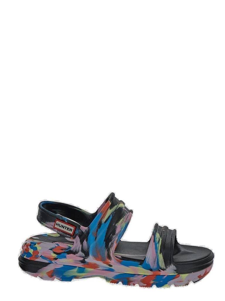 商品Hunter|Hunter Bloom Marble Open-Toe Touch-Strap Sandals,价格¥512,第1张图片