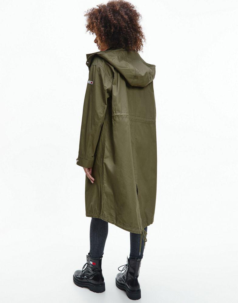 Tommy Jeans hooded parka in olive green商品第3张图片规格展示