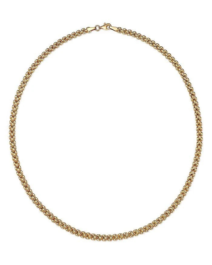 商品Bloomingdale's|Popcorn Link Chain Necklace in 14K Yellow Gold, 17.25" - Exclusive,价格¥10952,第1张图片