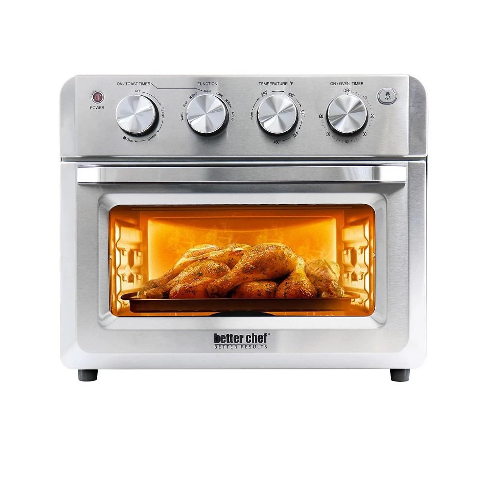 商品Better Chef|Do-It-All 20 Liter Convection Air Fryer Toaster Broiler Oven in Silver,价格¥1117,第1张图片
