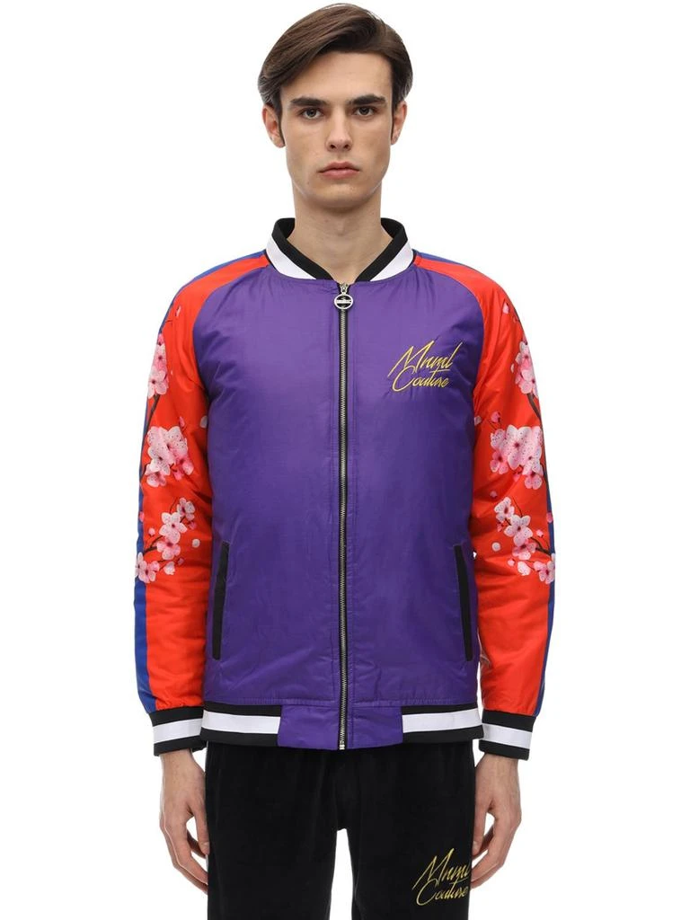 商品MNML|Color Block Dragon Print Bomber Jacket,价格¥922,第1张图片详细描述